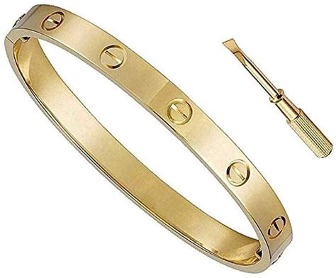 love bracelet with screw|bracelet that screws together.